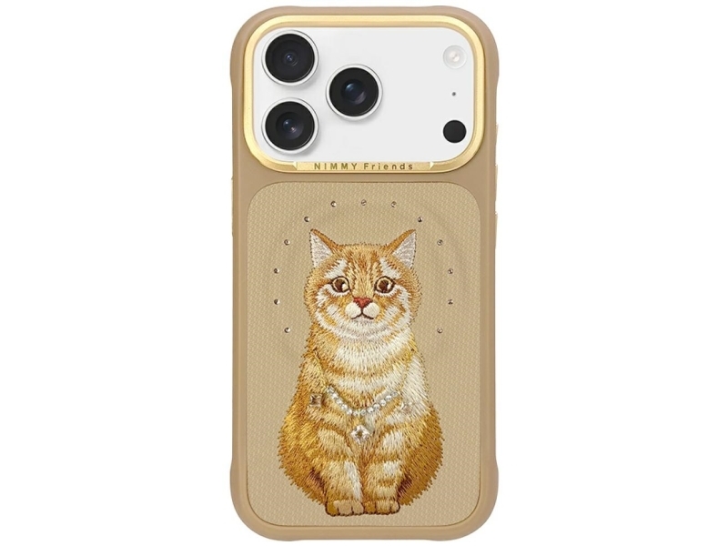 Nimmy Lucky Fashion Cat Magsafe Cover Til Iphone 17 Pro, Brun