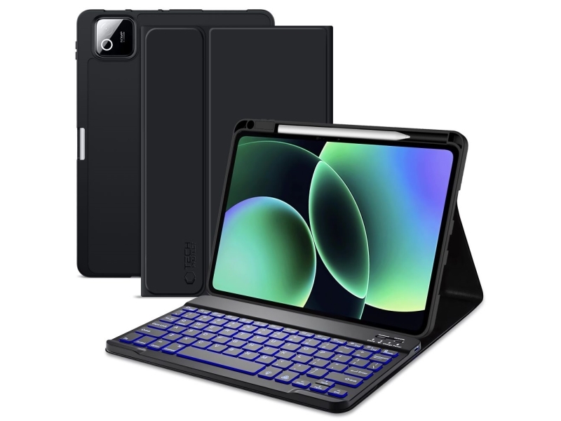 4Kom.Pl Tech-Protect Sc Pen + Tastatur Für Xiaomi Pad 7 / 7 Pro / 8 / 8 Pro / 11,2" Schwarz