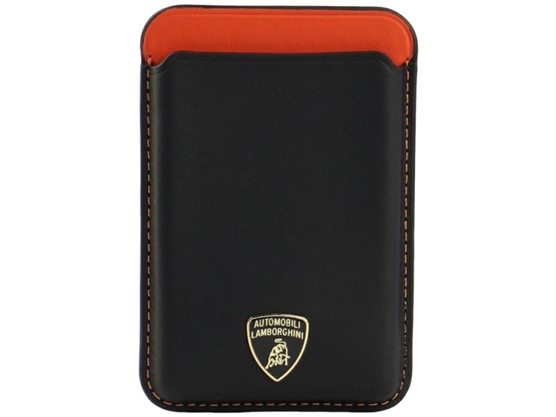 Lamborghini Urus D8 Echtes Leder Magsafe Magnet-Handytasche - Schwarz Und Rot