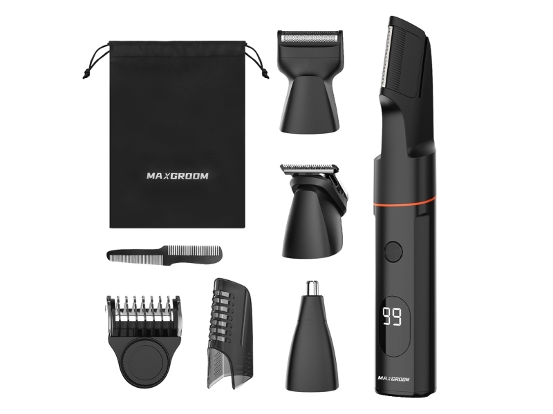 MAXGROOM Bodytrimmer LK-881 Multifunctional Trimmer with Replaceable Tips - Black