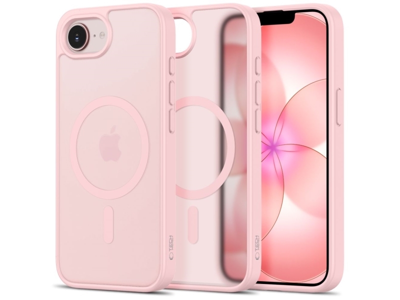 Tech-Protect Basicmag Magsafe Cover Til Iphone 16E / 17E - Mat Pink