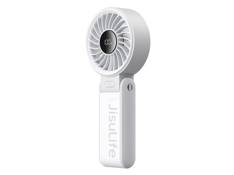 Jisulife Handheld Fan Life7 3600mAh Portable USB Fan - Gray Powerbank - Grå - 3600 mAh