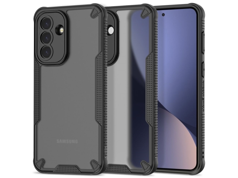 Tech-Protect Rugged Shield Hülle Für Samsung Galaxy A37 5G - Transparent-Schwarz