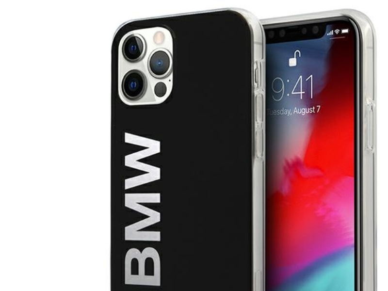 Bmw Hardcase Signature Printed Logo Cover Til Iphone 12 / 12 Pro - Sort