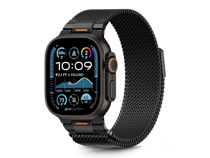 4Er-Set Tech-Protect Milano Vanguard Armband Für Apple Watch 8/9/10/11/Se/Ultra (44/45/46/49 Mm) Schwarz