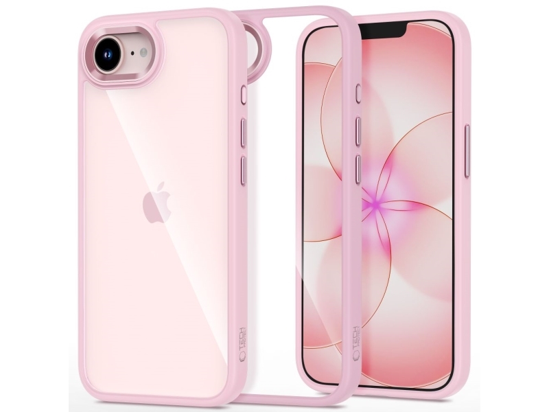 Tech-Protect Magmat Cover Til Iphone 16E / 17E - Transparent Pink