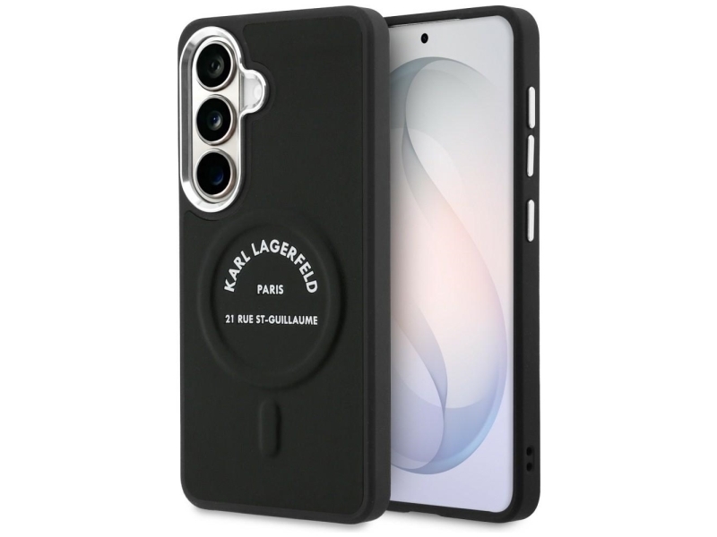 Karl Lagerfeld Geprägtes Ring Magsafe Case Für Samsung Galaxy S26+ - Schwarz