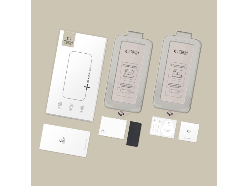 Tech-Protect Quick Set+ 2Er-Set Panzerglas Für Samsung Galaxy S26 Ultra - Schwarz