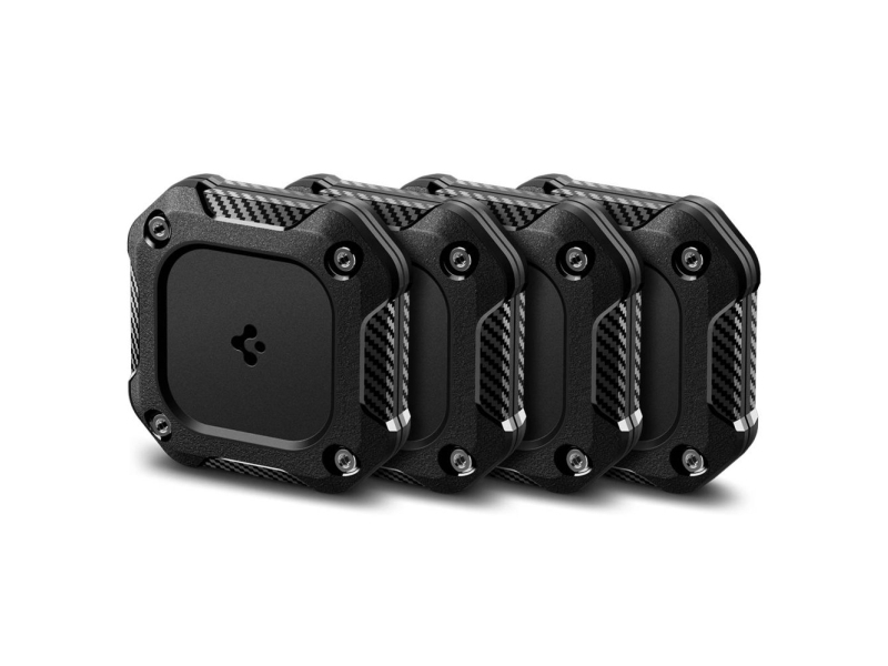 Spigen Tough Armor 4-Pak Etui Til Apple Airtag 1/2 - Sort
