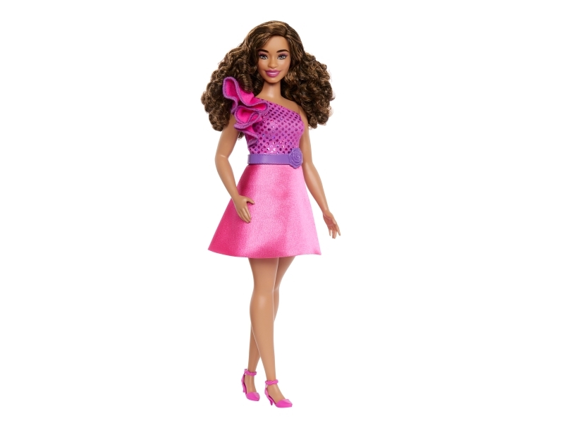 Barbie Hrh22 - Fashionistas 225 Dukke - Lilla Med Flæse