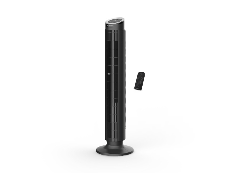 Rowenta Eole Silence Force VU7020, Pelarfläkt för hushållsbruk, Svart, Golv, 22 dB, 1902 m³/h, 90° | Ventilation & Klimat - Ventilation - Tornfläkt | GameStuff