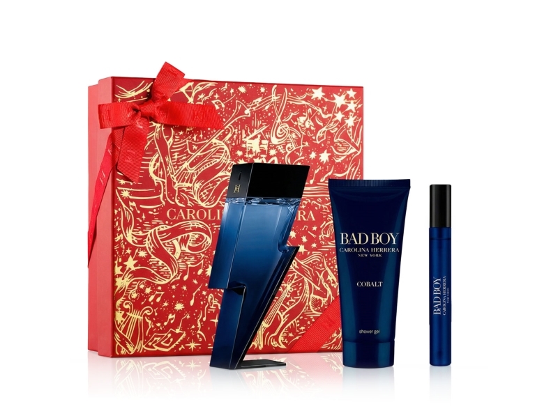 Carolina Herrera Bad Boy Cobalt Eau De Parfum 100Ml Eau De Parfum 10Ml Shower Gel 100Ml