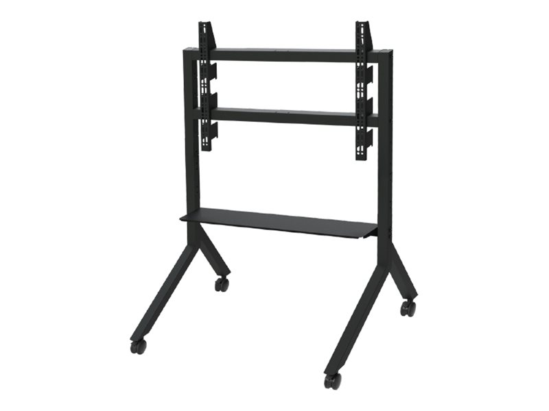 B-Tech Momentum Bt8545 - Trolley Mit Rädern - Für Flachbildschirme - Stahl - Schwarz - Bildschirmgröße: 55"-86" - Montagefläche: Bis 900 X 600 Mm