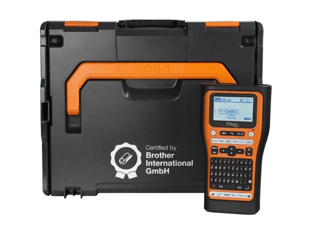 Brother P-Touch Pt-E560bt Beschriftungsgerät Und L-Boxx 136 Systemkoffer Mit Schaumstoffeinlage