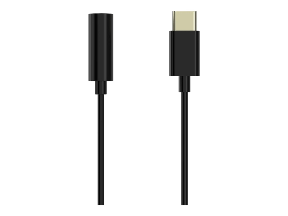 Sinox - USB-C till uttagsadapter för hörlurar - USB-C hane till 3,5 mm ljuduttag hona - 15 cm - svart | Datortillbehör - Kablar & adaptrar - Adaptrar | GameStuff
