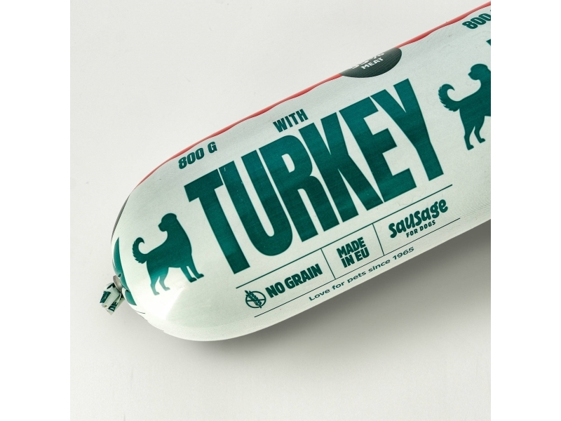 Dogman Truthahnwurst Nassfutter Für Hunde 800G