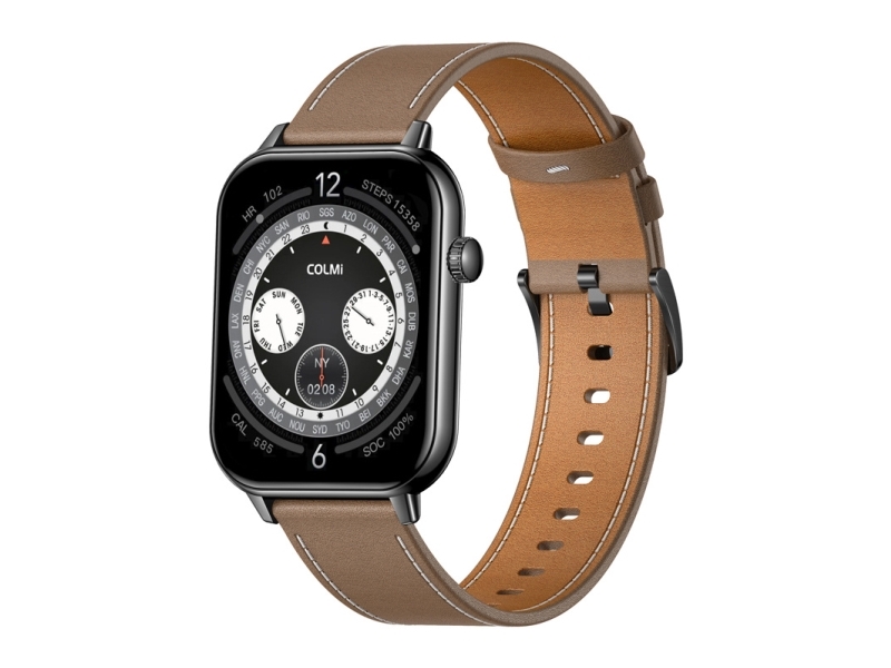 Smartwatch Colmi Smartwatch Colmi C28 Sort + Brun Læderrem