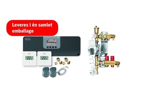 Roth Grab and Go golvvärmepaket för 2 rum 230V med TouchLine-styrning & 15–60 cirkulationspump | VVS Artiklar - Uppvärmning - Golvvärme | GameStuff