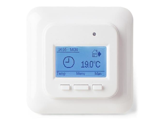 Danfoss termostat HC71 m/gulv- rumføler hv billede
