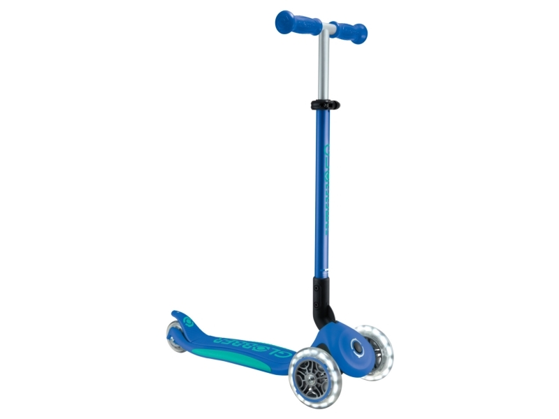 Globber Primo Foldable Plus Lights, Børn, Klassisk scooter, Dreng, Asfalt, 50 kg, 3 hjul