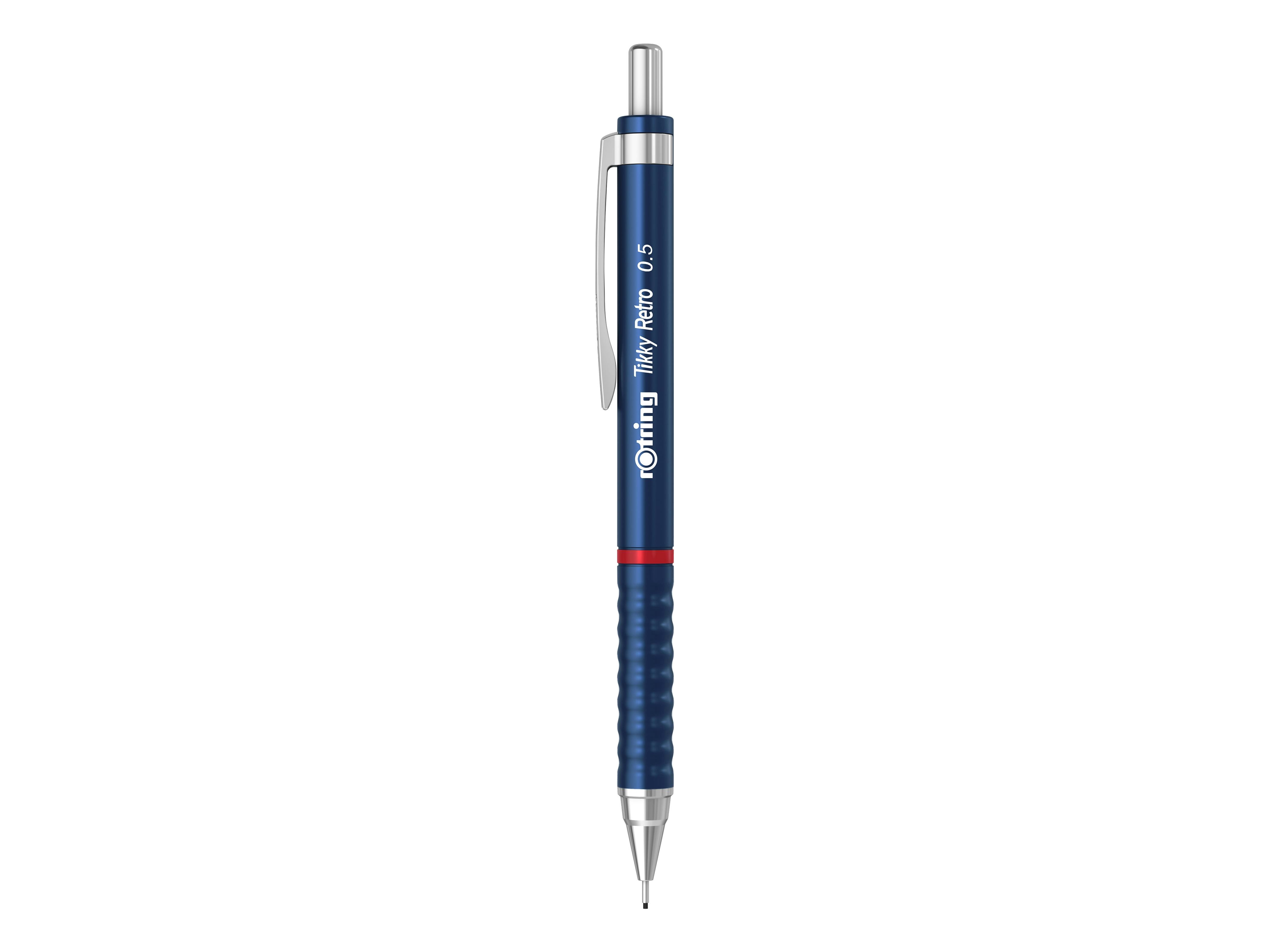 Rotring Tikky Retro, Blå, Plast, Grå, 2B, 0,5 Mm, Rund