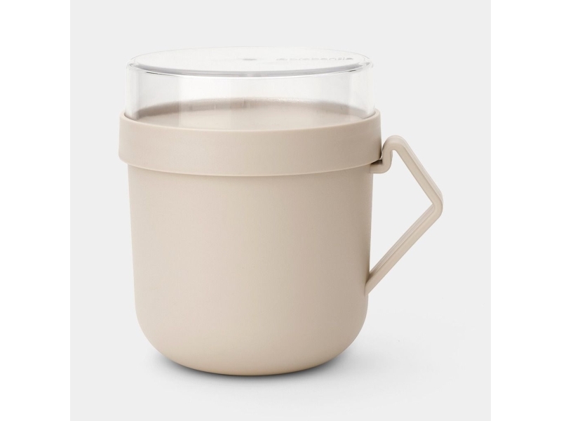 Brabantia Make & Take, Einzelbild, 0,6 L, Becher, Suppe, Beige, Kunststoff