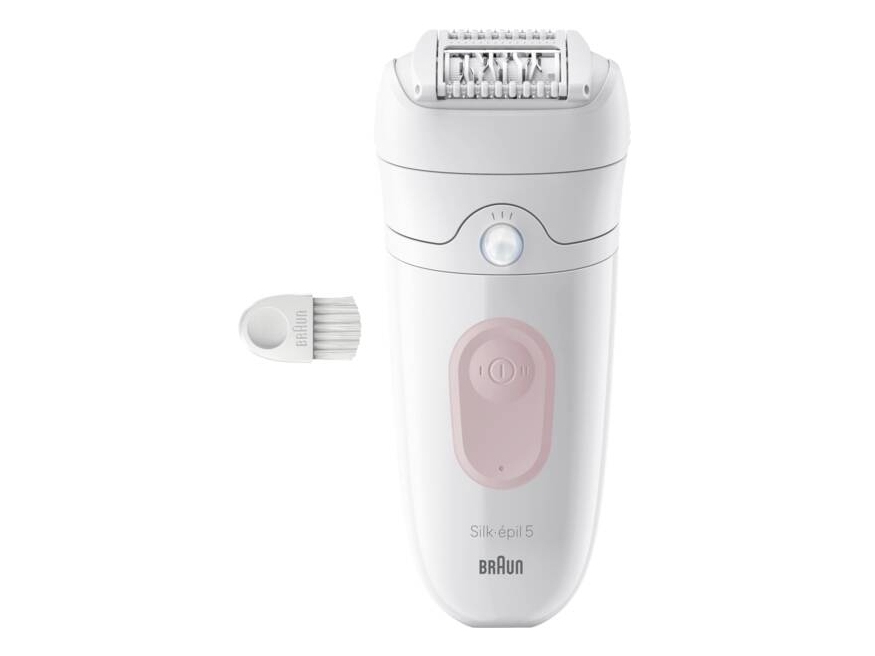 Braun Silk-epil 5-000, Lyserød, 28 pincetter, MicroGrip, 0,5 mm, Batteri, 40 min.
