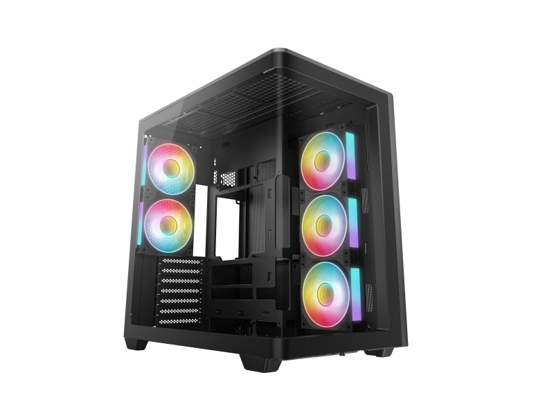 Deepcool Cg590u 5F, Tower, Pc, Schwarz, Itx, Micro Atx, Atx, Acrylnitril-Butadien-Styrol (Abs), Spcc, Gehärtetes Glas, Multi