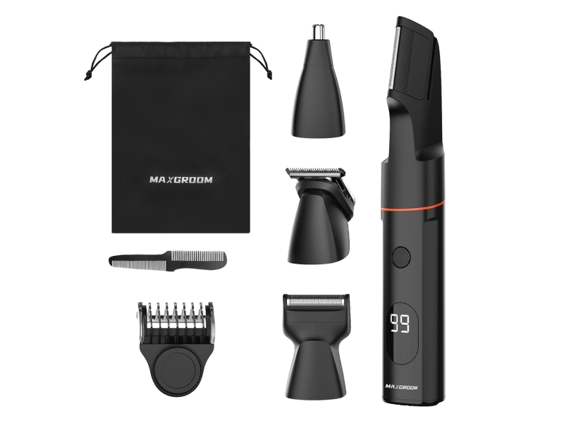 Maxgroom Lk-881 Multifunktions-Trimmer Mit Austauschbaren Aufsätzen - Schwarz