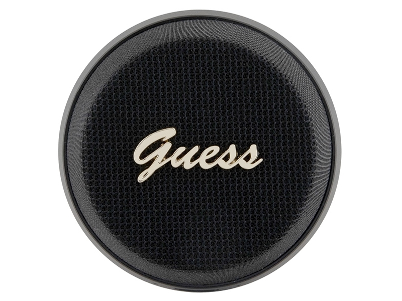 Guess Magnetic Script Metal Bluetooth Speaker - Black