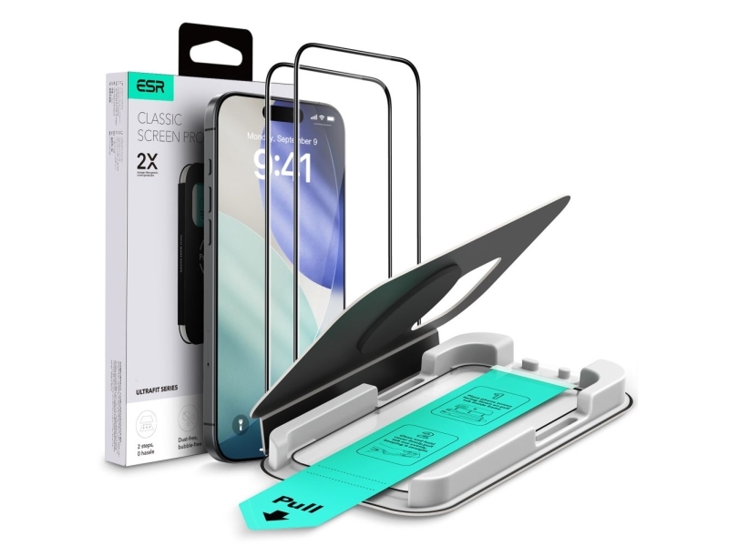 Esr Ultrafit Hærdet Glas 2-Pak Til Iphone 16 Pro / 17 - Transparent