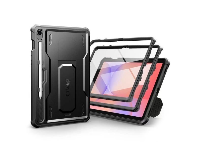 Tabletcover 4Kom.Pl Tech-Protect Kevlar Pro Galaxy Tab S9 11.0 / S10 Fe / S10 Lite 10.9 (Black) — X710/X716b/X520/X526/X400/X406b