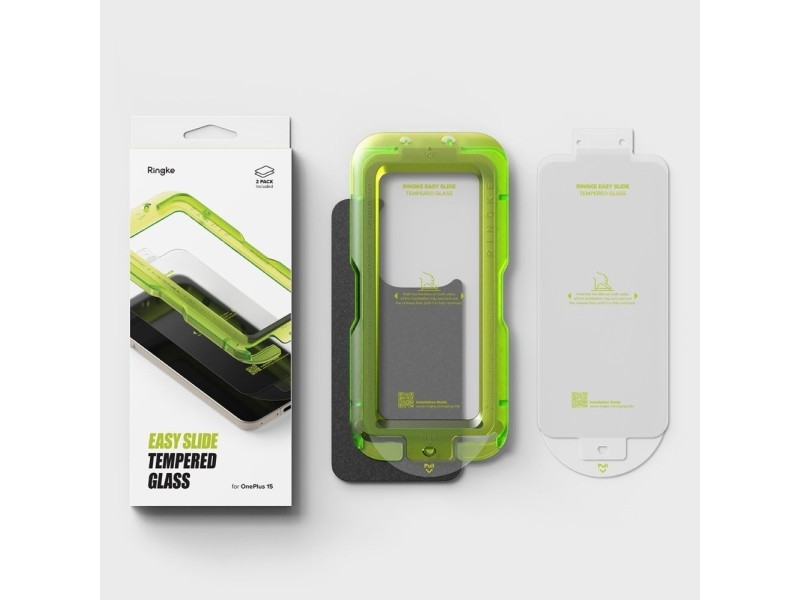 Ringke Gehärtetes Glas Ringke Easy Slide 2Er-Set Oneplus 15 Clear