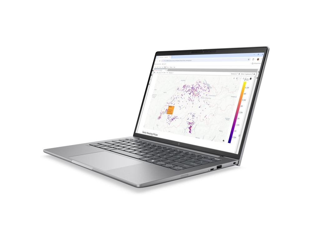 HP ZBook 8 G2a Mobile Workstation - Copilot+ PC, AI PC, AI Workstation - AMD Ryzen AI 9 HX PRO - 470 / upp till 5.2 GHz - Win 11 Pro - Radeon 890M - 64 GB RAM - 1 TB SSD NVMe - 14 IPS 1920 x 1200 - Ethernet - Wi-Fi 7, Bluetooth 6.0 - meteor silver - kbd: hela norden - med HP 3 år på plats med förutsägande varningar för högpresterande arbetsstation