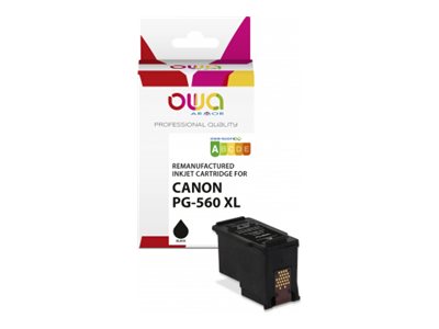Owa - Høj Kapacitet - Sort - Kompatibel - Hængekasse - Genproduceret - Blækpatron (Alternativ Til: Canon Pg-560 Xl) - For Canon Pixma Ts5350, Ts5351,