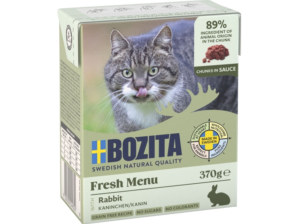 Vådfoder til kat - BOZITA Kanin i sauce 370 g