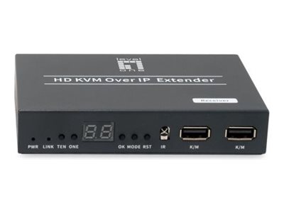 Levelone Hve-6701R - Video/Audio/Infrarød/Usb/Seriel Forlænger - Modtager - Hdmi - Over Cat 5E/6/7 - Op Til 150 M
