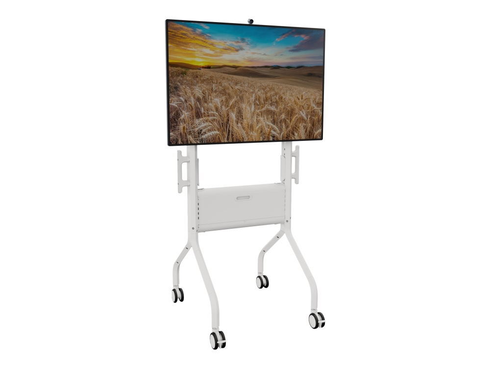 Chief Voyager Height Adjustable AV TV Cart - For LCD Displays 50-70 - White - Vogn med hjul - for fladt panel/videokonferencesystem - hvid - skærmstørrelse: 50-75 - monteringsgrænseflade: 200 - 200 mm - 600 - 400 mm
