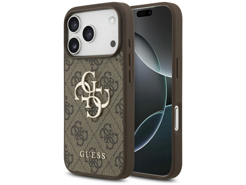 Guess 4G Big Logo Cover Til Iphone 17 Pro - Brun