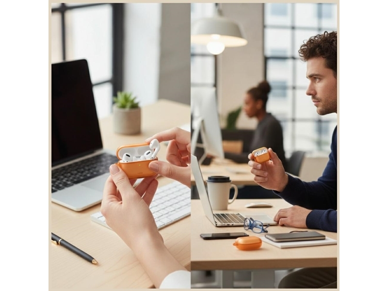 Uniq Veren Tasche Für Airpods Pro 3 Pomarańczowy