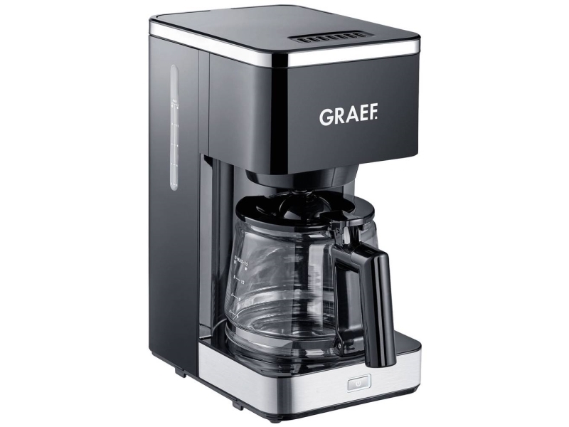 Graef Fk 402, Dråbe Kaffemaskine, 1,25 L, Malet Kaffe, 1000 W, Sort, Rustfrit Stål