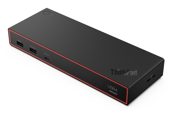 Lenovo Thinkpad Usb4 Smart Dock 5500 With 135W Adapter, Ledningsført, Usb4, 100 W, 1000 Mbit/S, Sort, Eclipse Black
