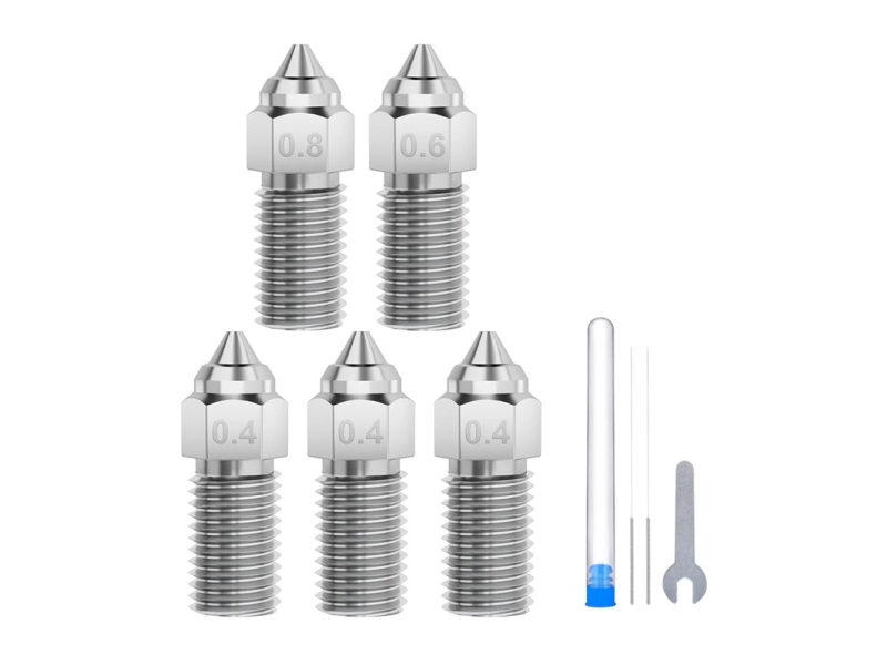 Elegoo Düsenset 0,4Mm/0,6Mm/0,8Mm Für 3D-Drucker Elegoo Neptune 4/4 Pro - Gehärteter Stahl