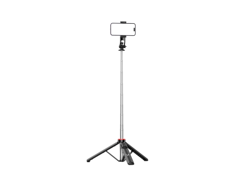 Selfie Stick Wc1y3s Teleskopstativ 1,3 M Med Telefonholder - Sort