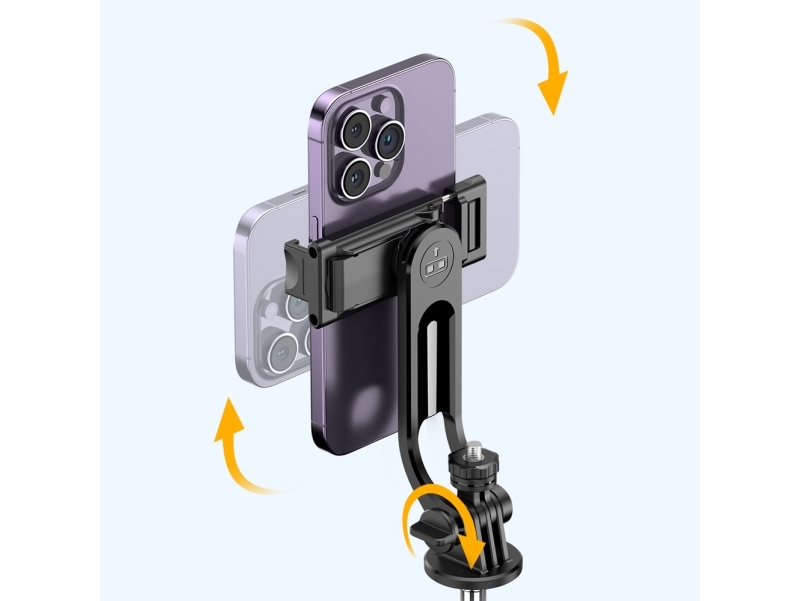 Selfiepinnen Hurtel Selfie stick WC1Y3S teleskopiskt stativ 1,3 m med telefonhållare - svart | Foto och video - Foto- & videotillbehör - Selfie stång | GameStuff