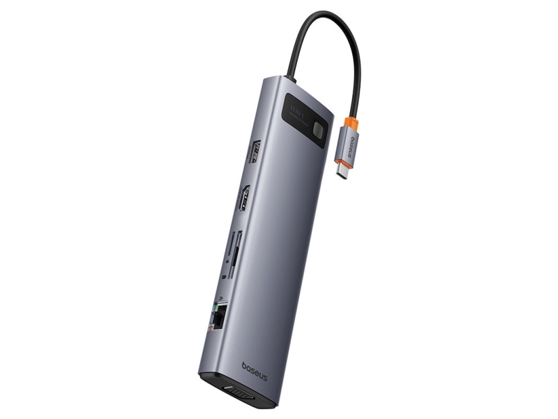 Baseus Starjoy, Usb Typ-C, 3.5Mm, Hdmi, Rj-45, Usb 2.0 Typ-A, Usb 3.0, Usb Typ-C, Vga, Microsd (Transflash), Sd, 5000 Mbps, 60 Hz, 1920 X 1080 (Hd 10