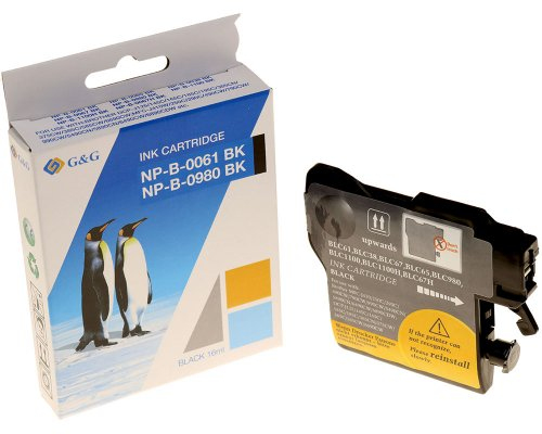 G&G 14543, Ekstra (Super) Højt Udbytte, Sort, 16 Ml, 1 Stk, 1004 Sider, Enkelt Pakke