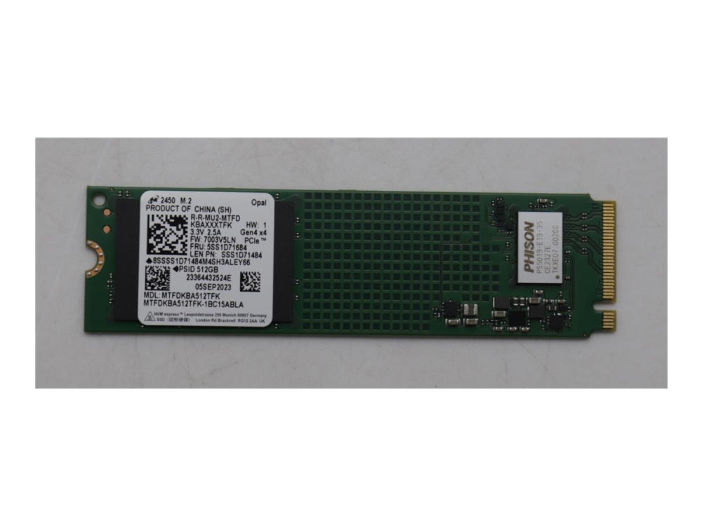 512Gb M.2 2280 Nvme Ssd Mit Pcie 4.0 X4 Schnittstelle
