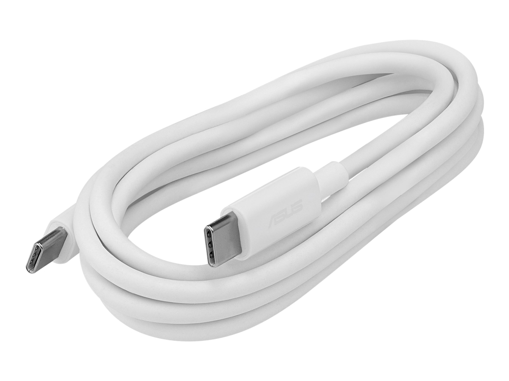 Asus Lca51 - Usb-Kabel - Usb-C (100W Pd) (Han) Til Usb-C (100W Pd) (Han) - 5 A - 1.5 M - 100 W Power Delivery Gennemløb - Hvid
