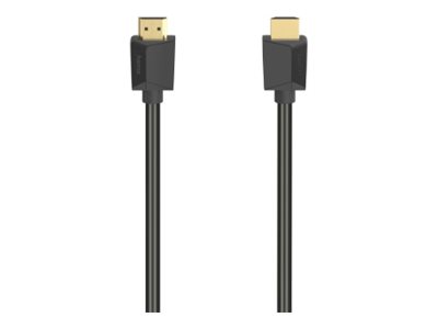 Hama Essential Line - High Speed - Hdmi-Kabel Med Ethernet - Hdmi Han Til Hdmi Han - 5 M - Dobbelt Afskærmet - Sort - 4K Ultra Hd Support